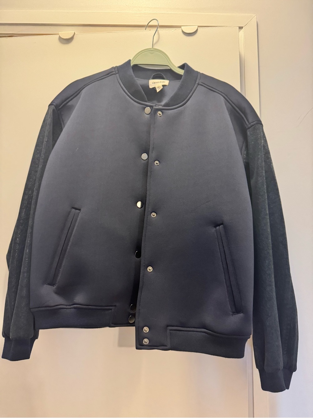 Open Edit Letterman Jacket